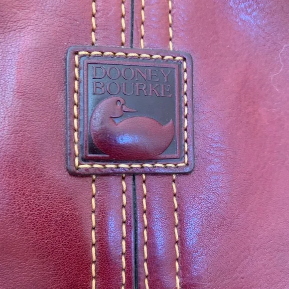 Dooney & Bourke Burgundy Florentine Leather Shoulder Bag - Picture 6 of 10